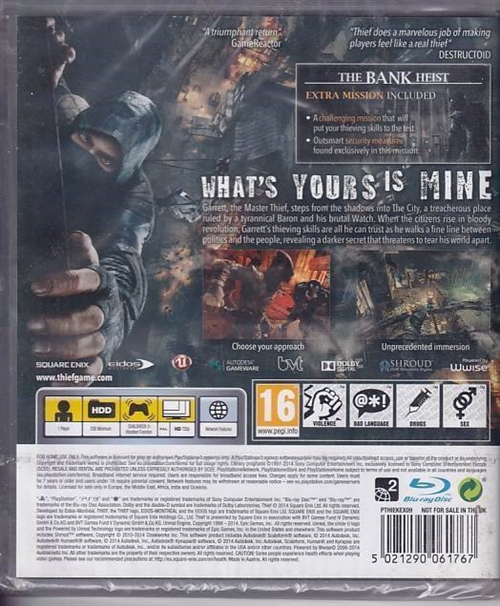 Thief - i Folie - PS3  (AA Grade) (Genbrug)